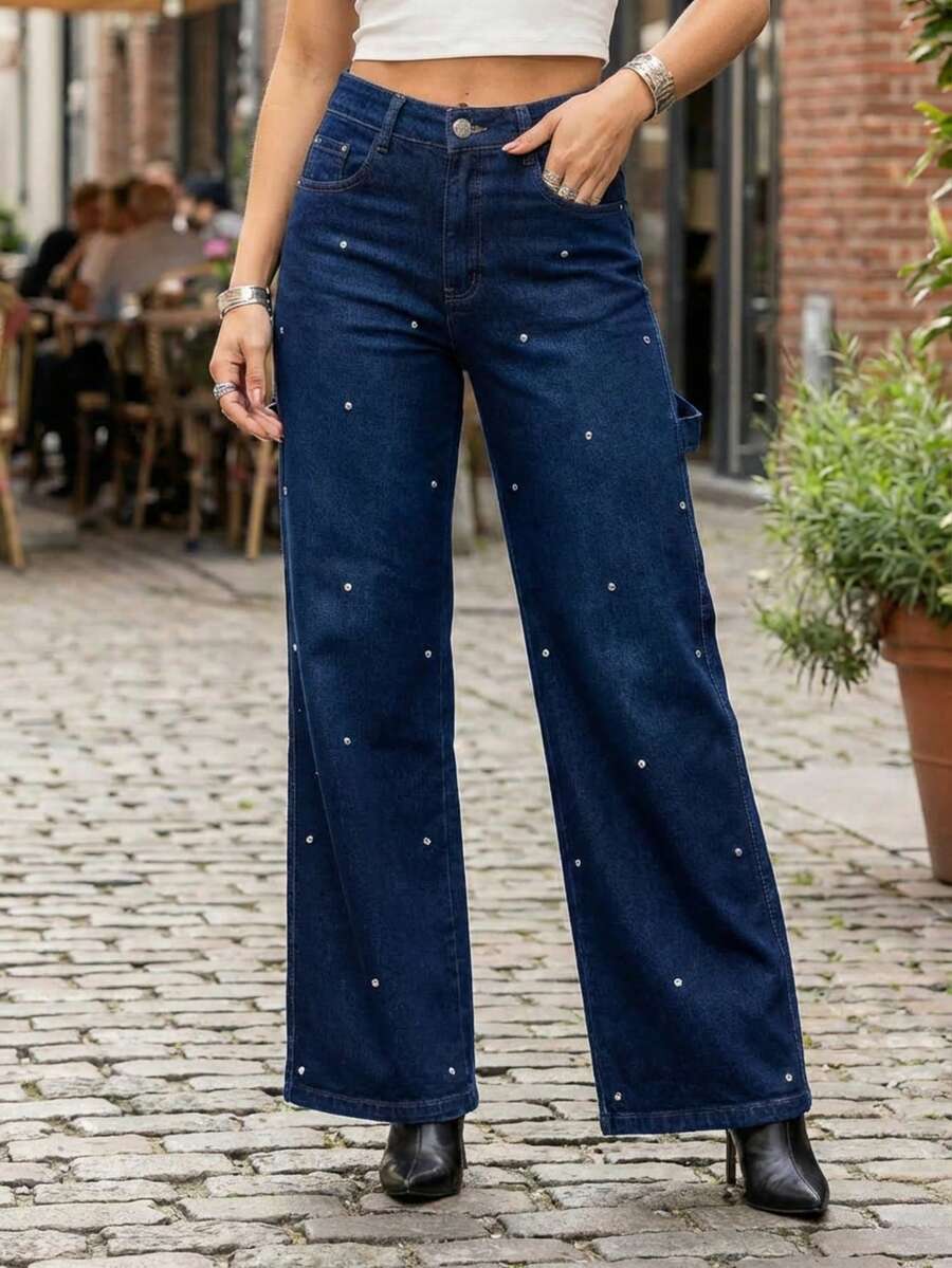 Jeans para mujer - Perlas - Ver 1