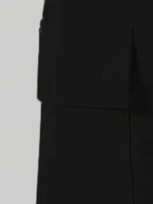 男童休闲套装（2件套），橙色摩托车印花短袖T恤+黑色工装裤，街头风，百搭休闲装 - 黑色 - 查看 5
