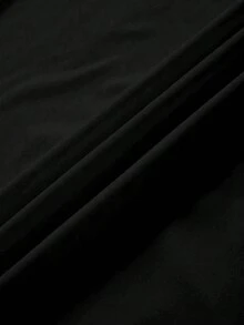 Manfinity Men's Casual Letter Print T-Shirt, Summer - Black - View 5