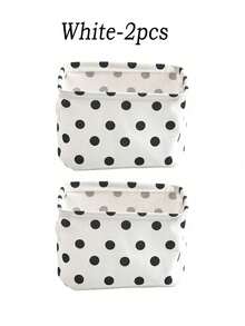 1pc Christmas Mini Lingerie Storage Box, Linen Storage Box, Desktop Organizer, Cosmetic Storage Basket, Lingerie Storage Basket, Autumn/Winter Fabric Storage Box, Highly Functional, Suitable For Year-End Stocking, Halloween Clothing, Socks, And Wardrobe Storage, Foldable Storage - Multicolor - View 13