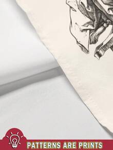 Manfinity EMRG Boxy Shirt Streetwear  Men's Fashionable Figure Print Shirt, Summer - Multicolor - View 4