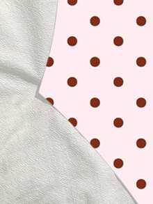 SHEIN Bộ đồ bơi liền thân cho bé gái tuổi teen, kiểu dáng dễ thương, màu hồng và nâu chấm bi, chất liệu vải dệt kim, không tay, thời trang và thanh lịch, phù hợp cho bơi lội, kỳ nghỉ hè, bãi biển, hồ bơi và các bữa tiệc. - Màu Hồng baby - Xem 6