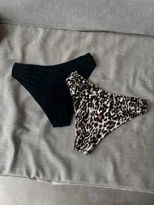 Elavelle Women's Random Print Ruched High Cut Bikini Bottom, Spring/Summer - Multicolor - View 1