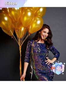 1 Roll, 250 Yard Black Curling Ribbon For Gift Wrapping, Balloon String, Wedding, Birthday, - Metallic Shiny " Ribbon For Bouquets And Flower Wrapping Paper Valentine DAY, Valentines Wedding, Birthday - Light gold - View 4