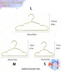 A Set Of Ten Pet Cat And Dog Hangers Pet-Specific Plated Metal Hangers Gold, Medium And Small Optional. - Gold - View 2
