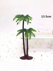 5/8/10件装仿真水草椰子树微型植物沙盘游戏模型水族箱景观仿真椰子树 - 彩色 - 查看 5