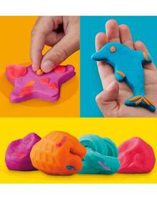 Hasbro Kinder Modellierton Set, 15 Mini Farbdosen in Party Tasche + Geschenkanhänger, weiches Knete für kreatives Spiel, perfekt als Partytüte, Klassenpreise, Osterkorb Füllungen, für Kleinkind Alter 2+ - Verschiedenfarbig - Übersicht 4