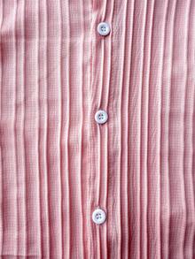 Surfspeed Front Button Short Sleeve Casual Summer Shirt And Shorts Set - Pink - View 6