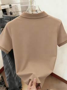 Resyla Women's Polo Shirt With New York NY Logo Print - Khaki - View 2