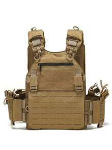 One-Button Quick Release Hunting Vest, Expandable & Detachable, Laser Perforated, Abrasion & Tear Resistant, Suitable For Outdoor Sports & Activities - Multicolor - View 9