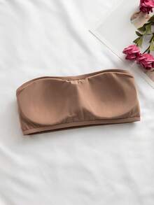 Women's Front Closure Padded Push-Up Bra - Brown - View 8