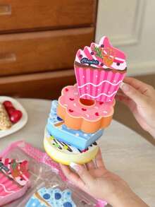 Joivida Bộ 4 miếng bọt biển hình bánh rán, bánh cupcake, dùng để rửa chén bát trong nhà bếp và phòng ăn, rất cần thiết làm quà tặng tân gia, Giáng sinh và Halloween. - Nhiều màu - Xem 18