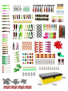 Bộ mồi câu cá hồi/cá nhồng/cá rô 356 món, dụng cụ câu cá nhiều lớp, thiết bị chuyên nghiệp, hộp tai mềm, phù hợp với mọi tầng nước, có thể sử dụng cả trong nước ngọt và nước mặn. - Nhiều màu - Xem 7