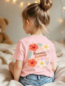 女童T恤 - 粉色 - 查看 1