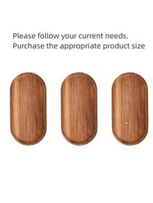 1/2/3/5件装高品质红木杯垫，带木质开槽托盘，防漏防滴，多功能，适用于假日下午茶、厨房餐厅 - 棕色 - 查看 15