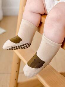 Cozy Pixies 6 đôi tất trẻ em họa tiết động vật hoạt hình, thích hợp cho trẻ sơ sinh tập bò, tất đi trong nhà. - Nhiều màu - Xem 5