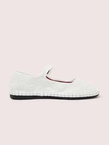 CUCCOO DOLLMOD Zapatos planos para mujer - Flor blanca - Ver 9