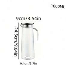 1 Bình đun nước ép bằng acrylic, bình nước lạnh, bình trà chống mài mòn cao, bình nước lạnh, bình đựng đồ uống thương mại - Trong sáng - Xem 20