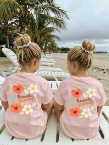 女童T恤 - 粉色 - 查看 3