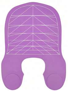 1 件硅胶美发披肩，防止头发断裂，剪发，染发，烫发肩垫，格子剪发披肩，条纹发披肩 - 彩色 - 查看 23