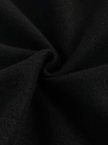 SLATEMANN Men's Baseball Collar Letter Print Single-Breasted Casual Versatile Daily Wear Long Sleeve Jacket - Black - View 4