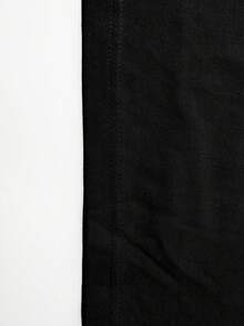 Manfinity Homme Camiseta de manga corta con estampado de eslogan para hombre - Negro - Ver 6