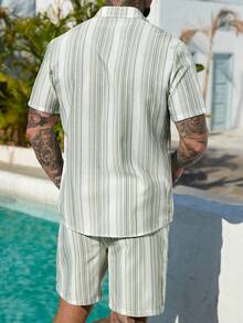 VENTUSAIL Men's Casual Mature Striped Set - Multicolor - View 2