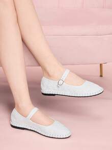 CUCCOO DOLLMOD Zapatos planos para mujer - Flor blanca - Ver 6