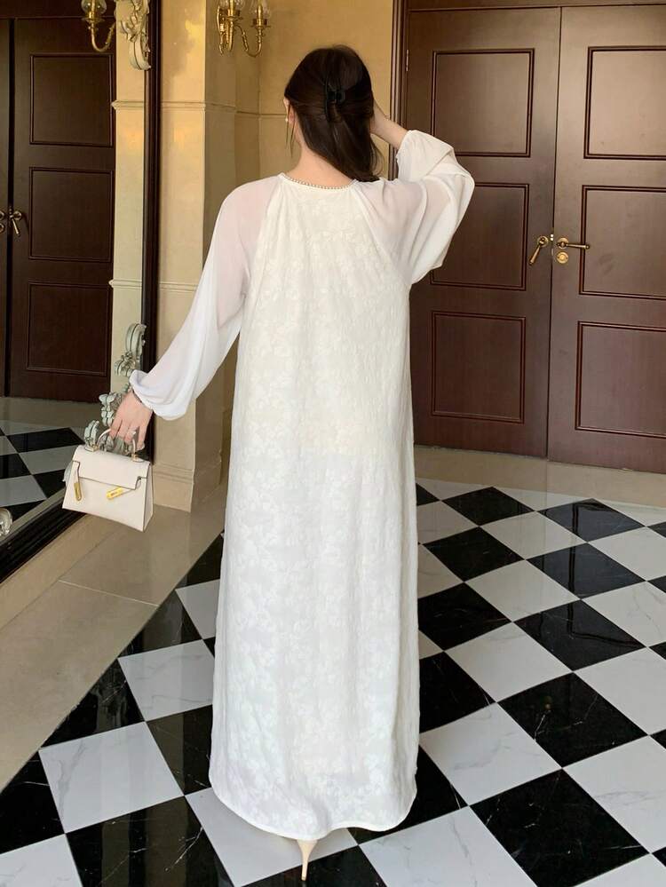 Women's V-Neck Casual Minimalist Mid-Length Party Dress Summer