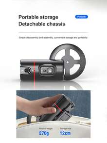 Teckwe It Has An Automatic Face Tracking Function, A Foldable Design And 360° Rotation, And Is Suitable For Smartphones. It Includes A Shooting Stand With A Remote Selfie Stick, No App Required, Supports Gesture Control, And Is Very Suitable For Vlog . 1200mAh. - Multicolor - View 6