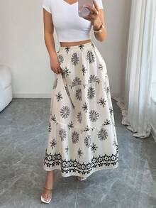 Selianne 女士全印花休闲百搭约会/旅行迷你裙 - 彩色 - 查看 6