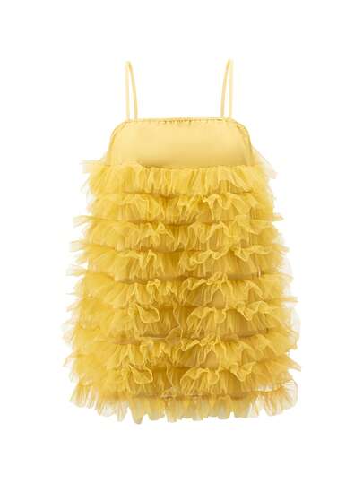 K-Vae 夏季时尚纯色多层网眼吊带背心