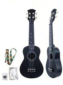 Bộ đàn ukulele soprano 21 inch dành cho người mới bắt đầu, âm thanh vang, lớp phủ bóng, phù hợp cho người lớn, đầy đủ phụ kiện, bao gồm cả miếng gảy. Đây là món quà sinh nhật hoàn hảo cho các thành viên trong gia đình. - Nhiều màu - Xem 4