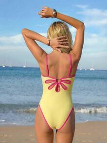 Swim Oasis 2026新款春夏女士柠檬印花吊带露背沙滩度假休闲泳衣 - 彩色 - 查看 2