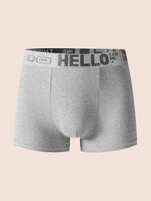 EverLounge Set de 3 bóxers de hombre con cintura elástica y transpirable con estampado de letras - Multicolor - Ver 5