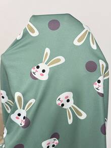 Slowluna Bộ đồ bầu 2 món gồm áo hai dây in hình hoạt hình và quần short cạp chun điều chỉnh được, thích hợp mặc hàng ngày. - màu xanh lá - Xem 5