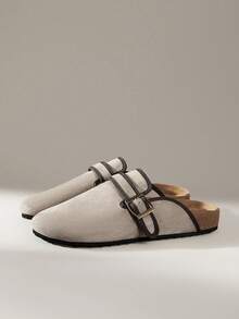 Solecia 女士通勤时尚百搭日常旅行休闲半截拖鞋 - 灰色 - 查看 2