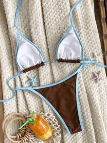 Swim Vcay 时尚性感海星抽绳设计潮流热销比基尼套装，夏季 - 彩色 - 查看 6
