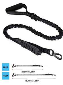 Heavy Duty Bungee Dog Leash - Comfort Padded Handles & Reflective Threads - 6Ft/4Ft For Medium To Large Dogs - Versatile 4-In-1 Leash With Car Seat Belt - Perfect For Training And Secure Travel - Multicolor - View 15