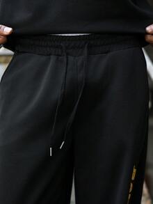 Major Grit Men's Casual Sleeveless Top And Pants Set, Summer 2 Pieces Outfit Sweatpant Clothing Tracksuit Baggy Tracksuits For Men - Black - View 5