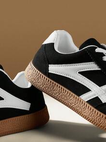 CUCCOO EASI 女士时尚百搭休闲简约圣诞节运动鞋 - 黑色 - 查看 5