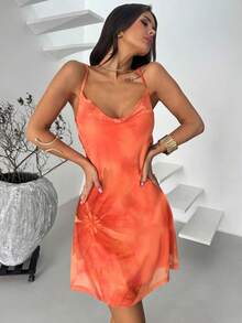 Firerie 不对称褶皱肩部纯绿色紧身迷你连衣裙，适合情人节、婚礼、度假、约会、音乐节、派对 - 綠色 - 查看 8