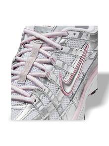 Nike Giày thể thao P-6000 thấm hút mồ hôi, thoáng khí, nhẹ, chắc chắn, độ đàn hồi tốt, dễ giặt, thích hợp cho hoạt động ngoài trời hàng ngày, dành cho nữ, màu trắng bạc BV1021-108 - Trắng / Bạc - Xem 4
