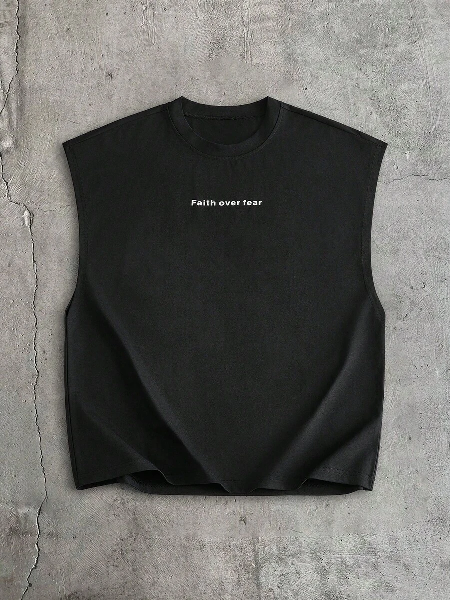 AXEPEAK Áo tank top nam thoải mái, đa năng, thích hợp cho kỳ nghỉ. - màu đen - Xem 1