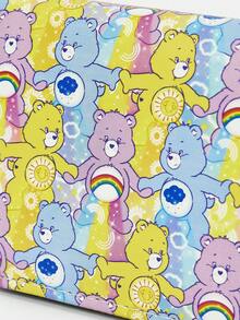 SHEIN X Care Bears 1 件装印花彩虹熊短款钱包简约拉链女士零钱包 - 多色9 - 查看 4