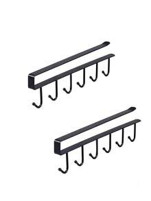 1 cái/Không cần khoan Giá treo tường có 6 móc bằng sắt đựng đồ trang sức, Thích hợp để cất móc chìa khóa, vòng cổ, búp bê, tượng nhỏ và nhiều đồ vật nhỏ khác Móc treo đồ, Thích hợp cho gia đình, phòng ngủ, tủ, trường học, ký túc xá Sử dụng khi đi du lịch ngoài trời - Nhiều màu - Xem 11