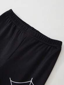 SHEIN 【3件套随机】男童短袖紧身睡衣，卡通越野车、恐龙、蜘蛛、可爱小熊图案印花，针织面料，柔软舒适，春夏睡衣 - 彩色 - 查看 3