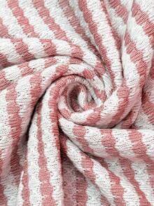 SHEIN 孕妇度假休闲条纹鱼尾吊带连衣裙 - 粉色 - 查看 7