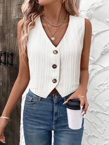SHEIN LUNE Áo sơ mi nữ cỡ lớn cổ chữ V cài nút mùa hè làm từ vải kẻ sọc lượn sóng, thích hợp cho các hoạt động thường ngày, đi làm và thanh lịch. Áo vest dự tiệc âm nhạc, áo trắng, quần trắng, bộ đồ nữ cỡ lớn màu trắng, trang phục nữ cỡ lớn màu trắng, áo liền quần nữ đi nghỉ mát màu trắng, áo liền quần trắng thanh lịch, áo liền quần cỡ lớn màu trắng cho nữ, trang phục thanh lịch, áo kiểu cho nữ, bộ vest nữ sang trọng, bộ đồ công sở nữ đi nghỉ mát, áo vest nữ, áo thun gân cho nữ, áo nữ mùa hè, áo thường ngày mùa hè, trang phục thường ngày cho nữ. - Màu be - Xem 10