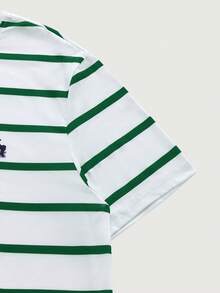 Courvante Camiseta masculina casual de manga curta com estampa de cavalos listrados - Multicolorido - Ver 6